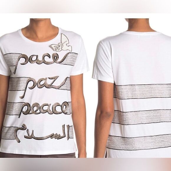 Valentino Beaded  PeaceTee‎ - Picture 3 of 12